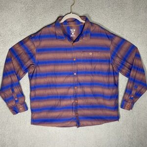 Mountain Hardware Shirt Mens 2XL Multicolor Long Sleeve Button Up Comfort Hike